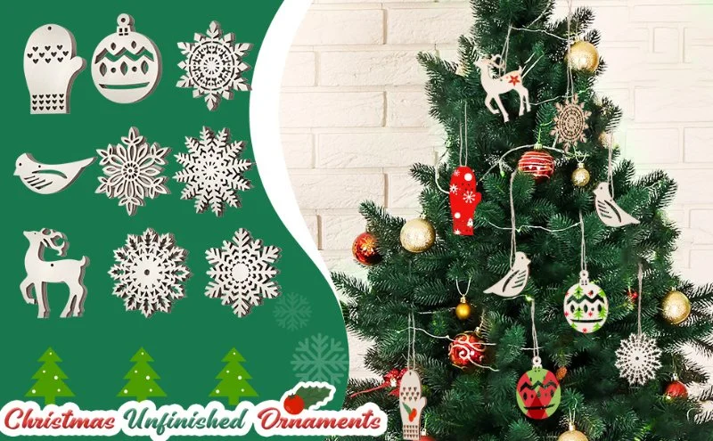 New Design Festival Ornaments Holder Hot Sale Wooden Christmas Tree Ornaments