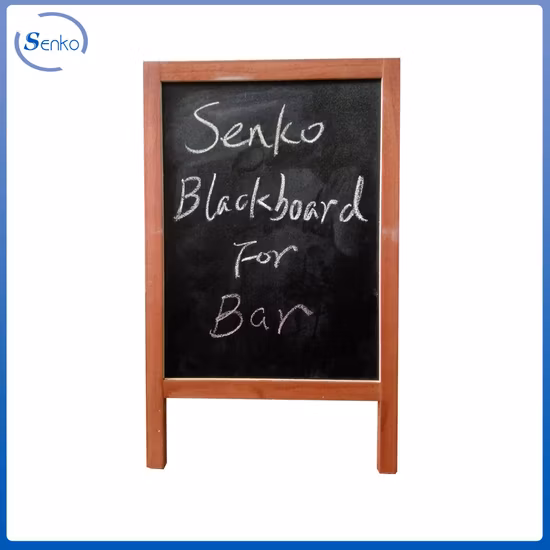 Wooden a Frame Chalkboard Rustic Blackboard for Wedding Restaurant Coffee Shop Bakery Menus