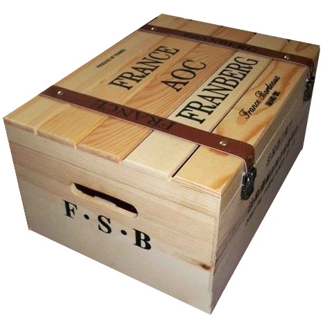 Caja de vino de madera personalizada de buena calidad